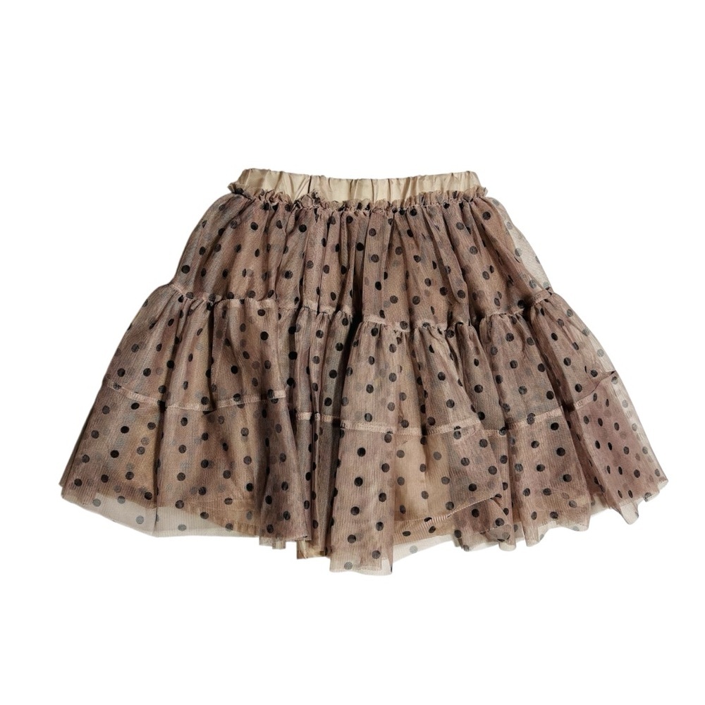 Old Navy Brown Polka Dot Tulle Skirt